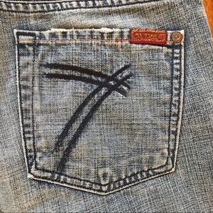 7 For All Mankind Dojo Crop Size 30